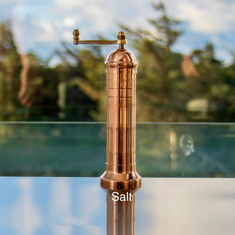Copper 9" salt grinder