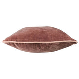 Andover Velvet Pillow, Rosewood Red