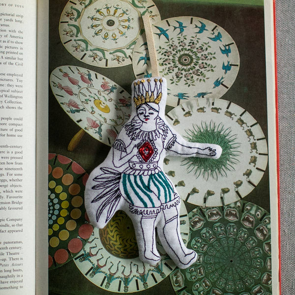 Mini Dancing Jester - Cotton & Lavender filled Ornament