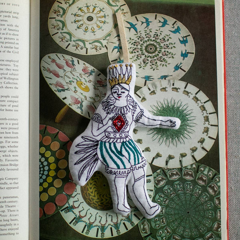 Mini Dancing Jester - Cotton & Lavender filled Ornament