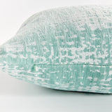 Hana Square Indoor-Outdoor Pillow 24", Teal Blue