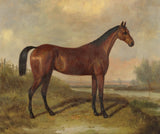 Hunter in a Landscape Framed Oil Painting Print on Canvas