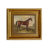 Hunter in a Landscape Framed Oil Painting Print on Canvas