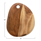 18"L Suar Wood Oval Cutting