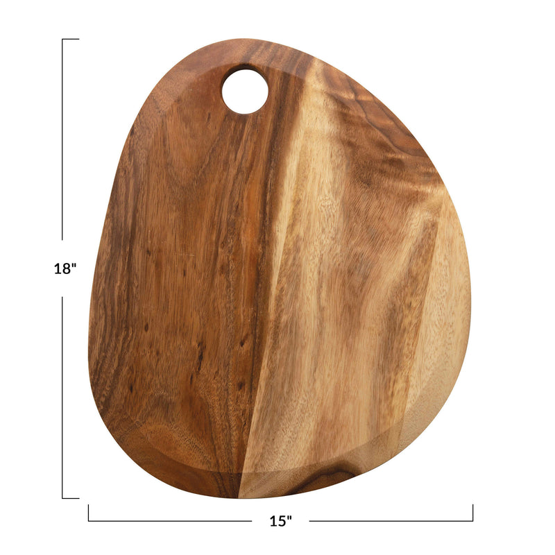 18"L Suar Wood Oval Cutting