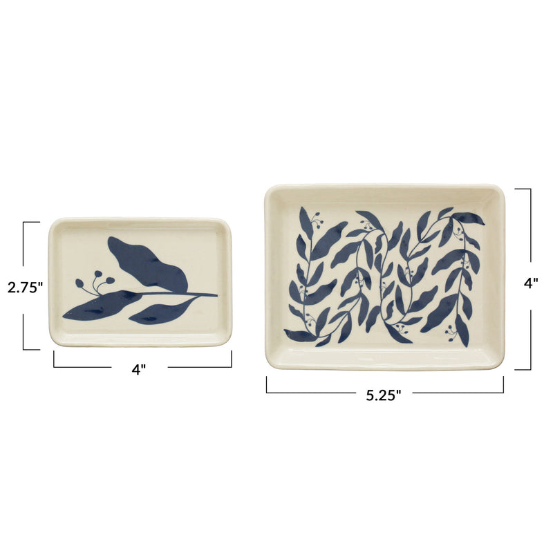 S/2 5-1/4"L x 4"W Stoneware