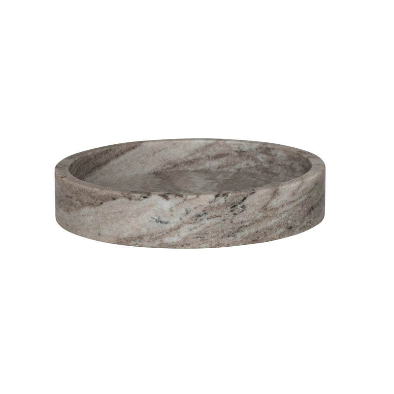 8" Round x 1-1/2"H Marble Bowl