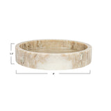 8" Round x 1-1/2"H Marble Bowl