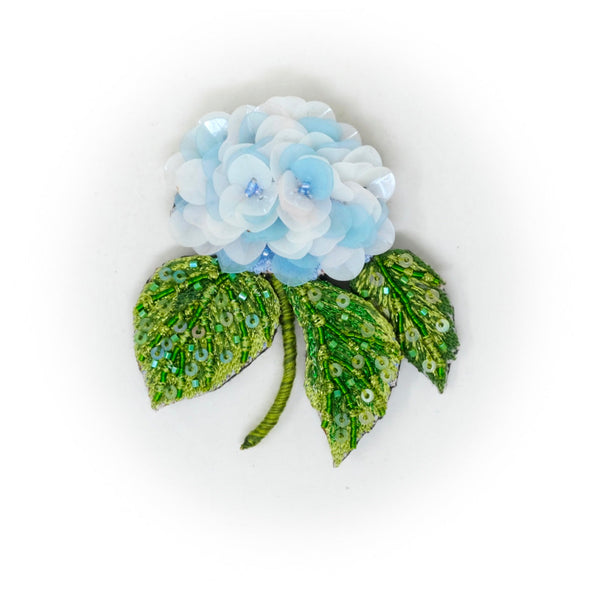 Blooming Hydrangea Brooch Pin