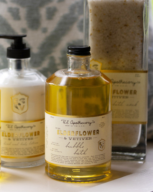 16oz Bath Elixir - Elderflower/Vetiver