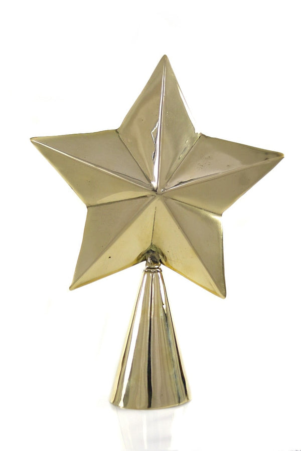 BRASS STAR TREE TOPPER