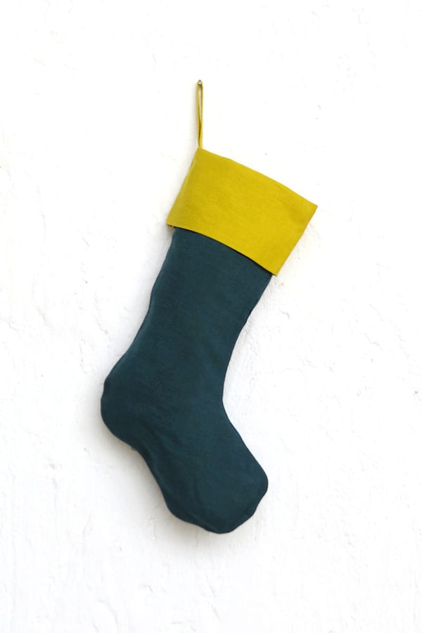 COLORBLOCKED STOCKING-BLUE