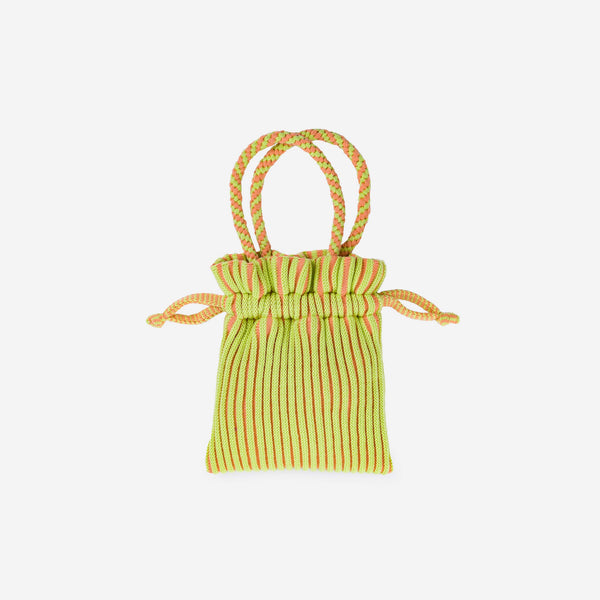 Candy Stripe Mini Tote - SS23-Peach Lime