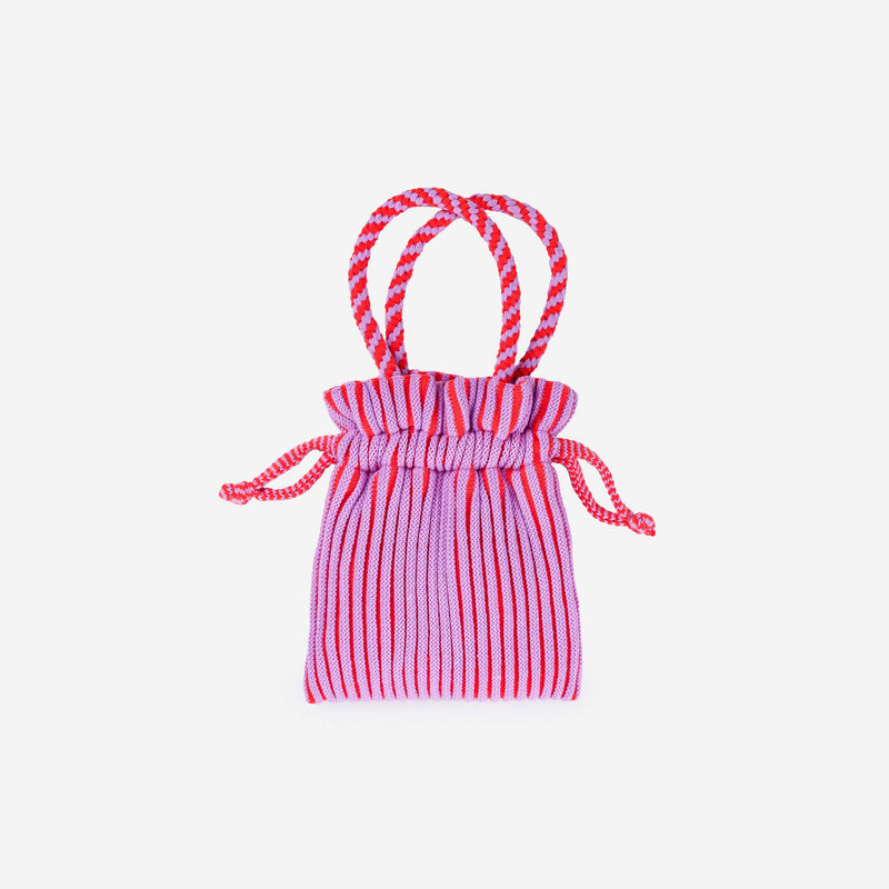 Candy Stripe Mini Tote - SS23-Poppy Lilac