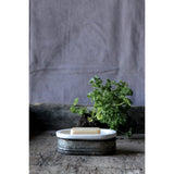 Galvanized Metal & Soapstone Soap dish