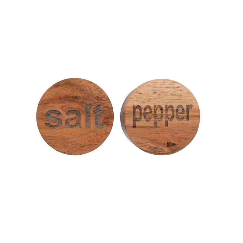 2-1/2"Rnd Marble Salt & Pepper each