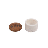 2-1/2"Rnd Marble Salt & Pepper each