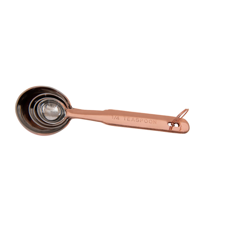 Measuring Spoons, Copper Finish