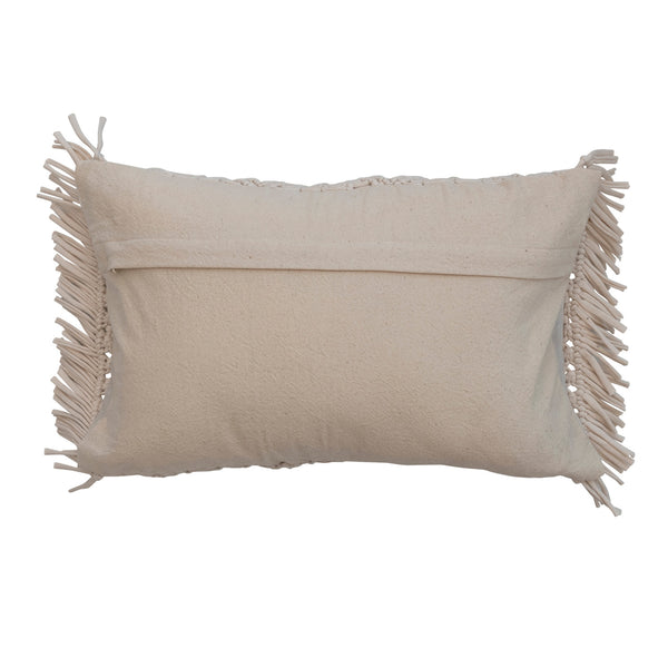 20"L x 12"H Hand-Woven Pillow