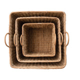 Lrg Rattan Basket Square