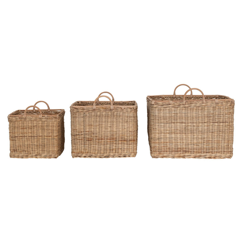 Med Rattan Basket Square