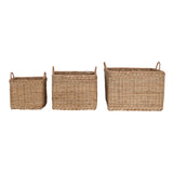 Lrg Rattan Basket Square