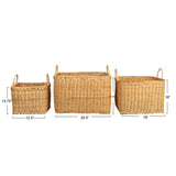 Med Rattan Basket Square