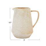 8-1/4"H Stoneware Pitcher