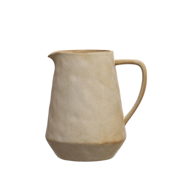 8-1/4"H Stoneware Pitcher