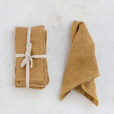 S/4 18" Sq. Stonewashed Linen