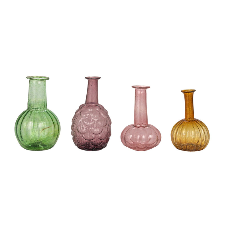 Hand-Blown Recycled Glass Vases