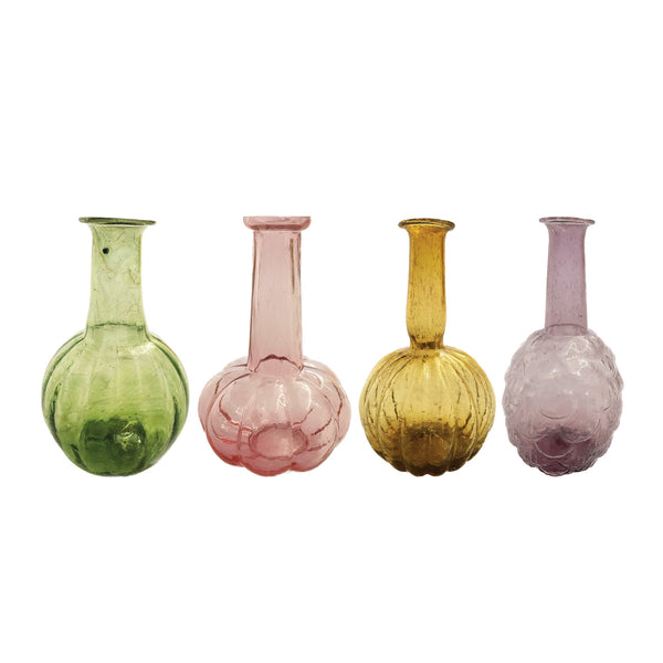 Hand-Blown Recycled Glass Vases