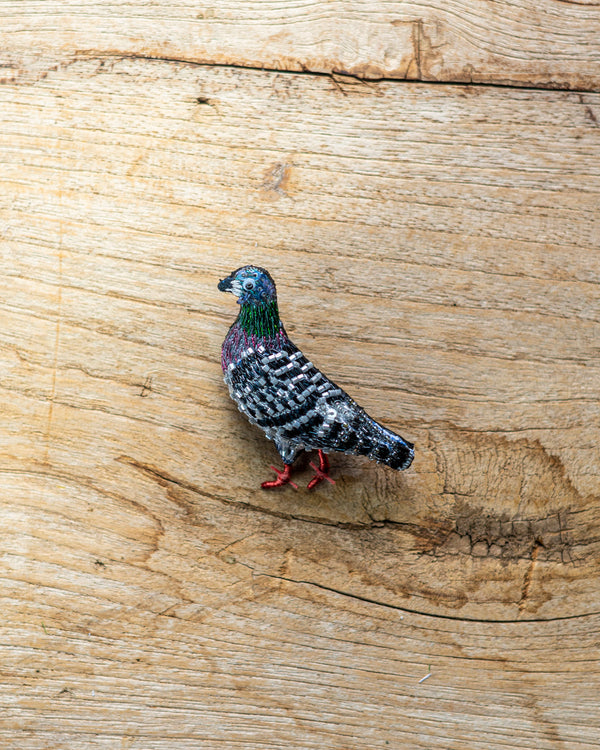 Homing Pigeon Brooch Pin