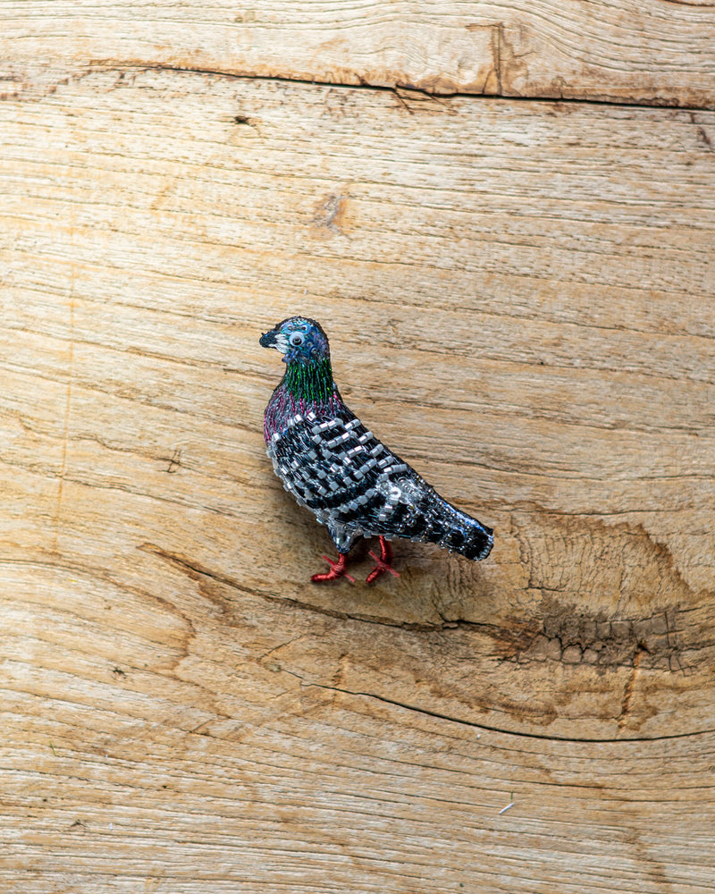 Homing Pigeon Brooch Pin
