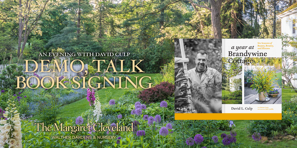 A morning with David Culp. Cottage Garden discussion & book signing