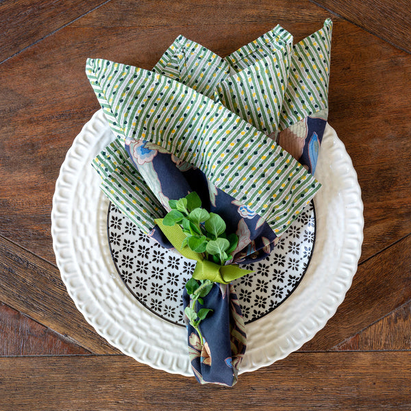 Cotton Voile Napkin, Exotic Bird Print