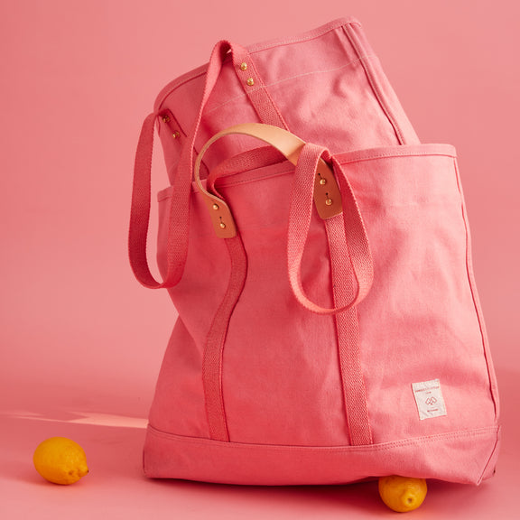 Large East West Tote | Flamingo