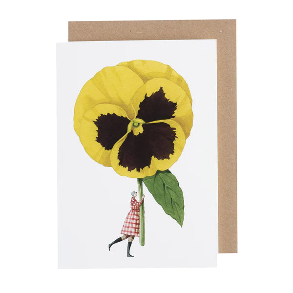 Pansy Greeting Card