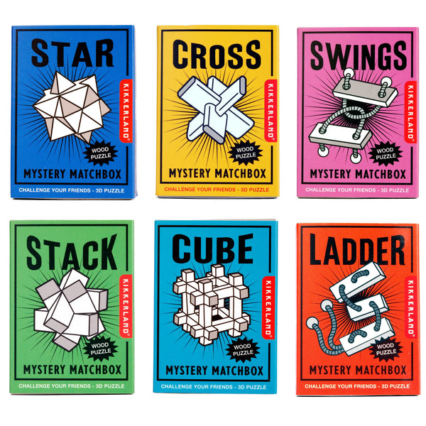 MYSTERY MATCHBOX WOODEN PUZZLE  ASSORTED