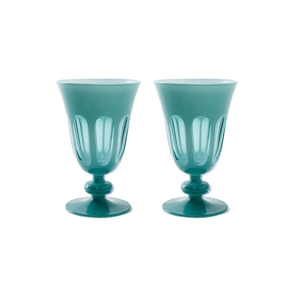 Rialto Glass Tulip Teal