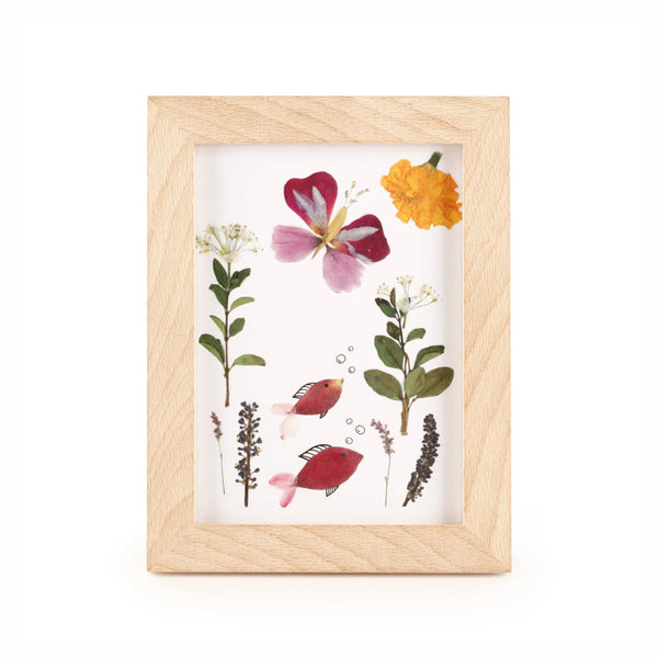 HUCKLEBERRY PRESSED FLOWER FRA