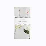 In Bloom Tea Towel - Green Flowers