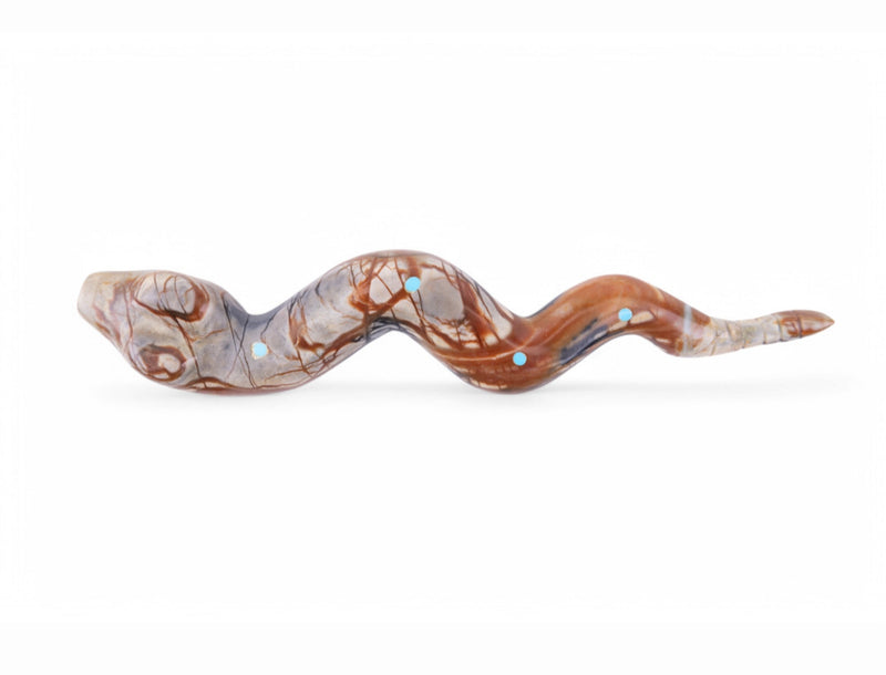 Antique Marble & Turquoise Rattle Snake