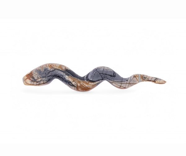 Antique Marble & Turquoise Rattle Snake