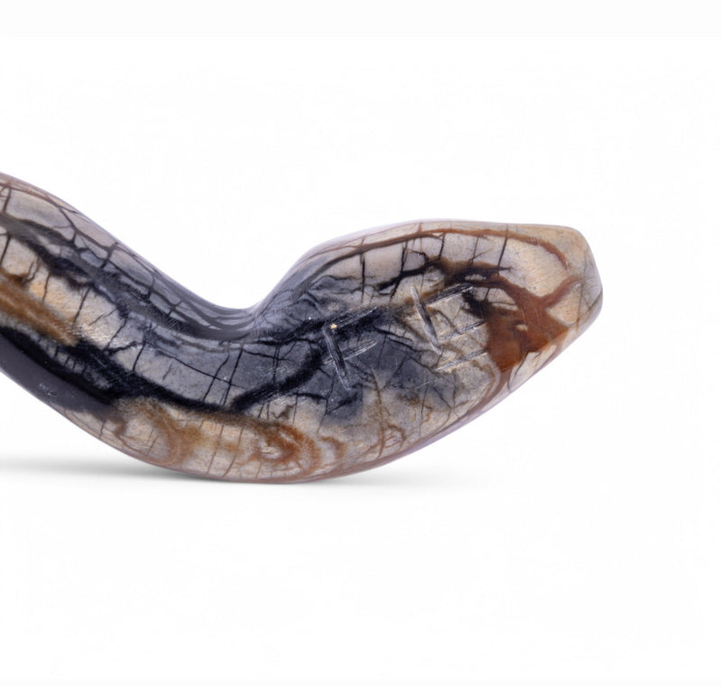 Antique Marble & Turquoise Rattle Snake
