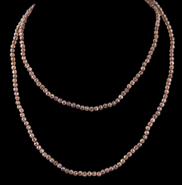 Smokey Quartz Necklace & 14K Gold Clasp