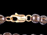 Smokey Quartz Necklace & 14K Gold Clasp