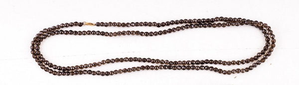 Smokey Quartz Necklace & 14K Gold Clasp
