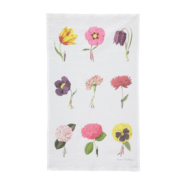 In Bloom Multi Flower Tea Towel