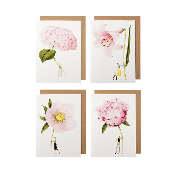 In Bloom - Notecards "Pink Flowers"